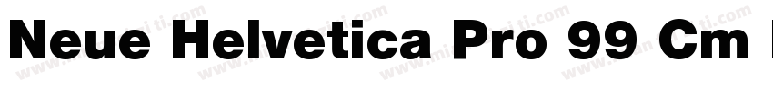 Neue Helvetica Pro 99 Cm Black字体转换